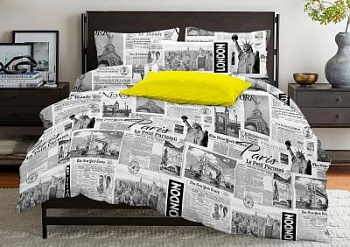 Комплект постельного белья "Газета без компаньона"